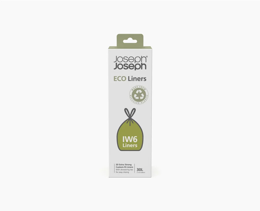 IW6 Extra Strong 20 Recycled Bin Liners 30L Joseph Joseph