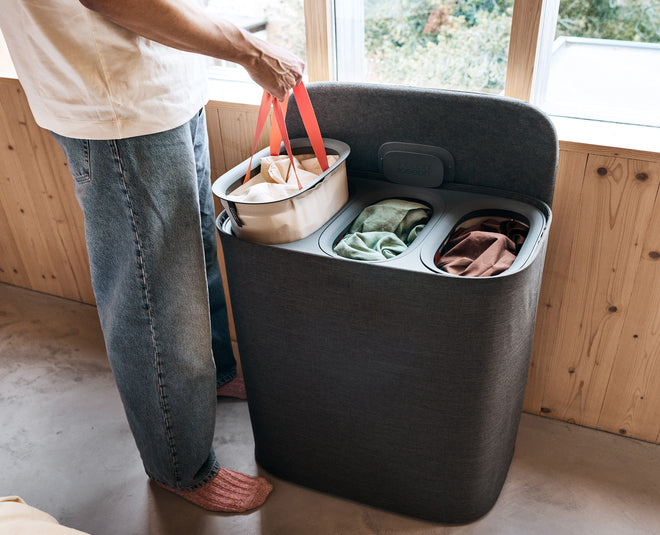 Tota 2 Trio 90L Dark Grey Laundry Separation Basket