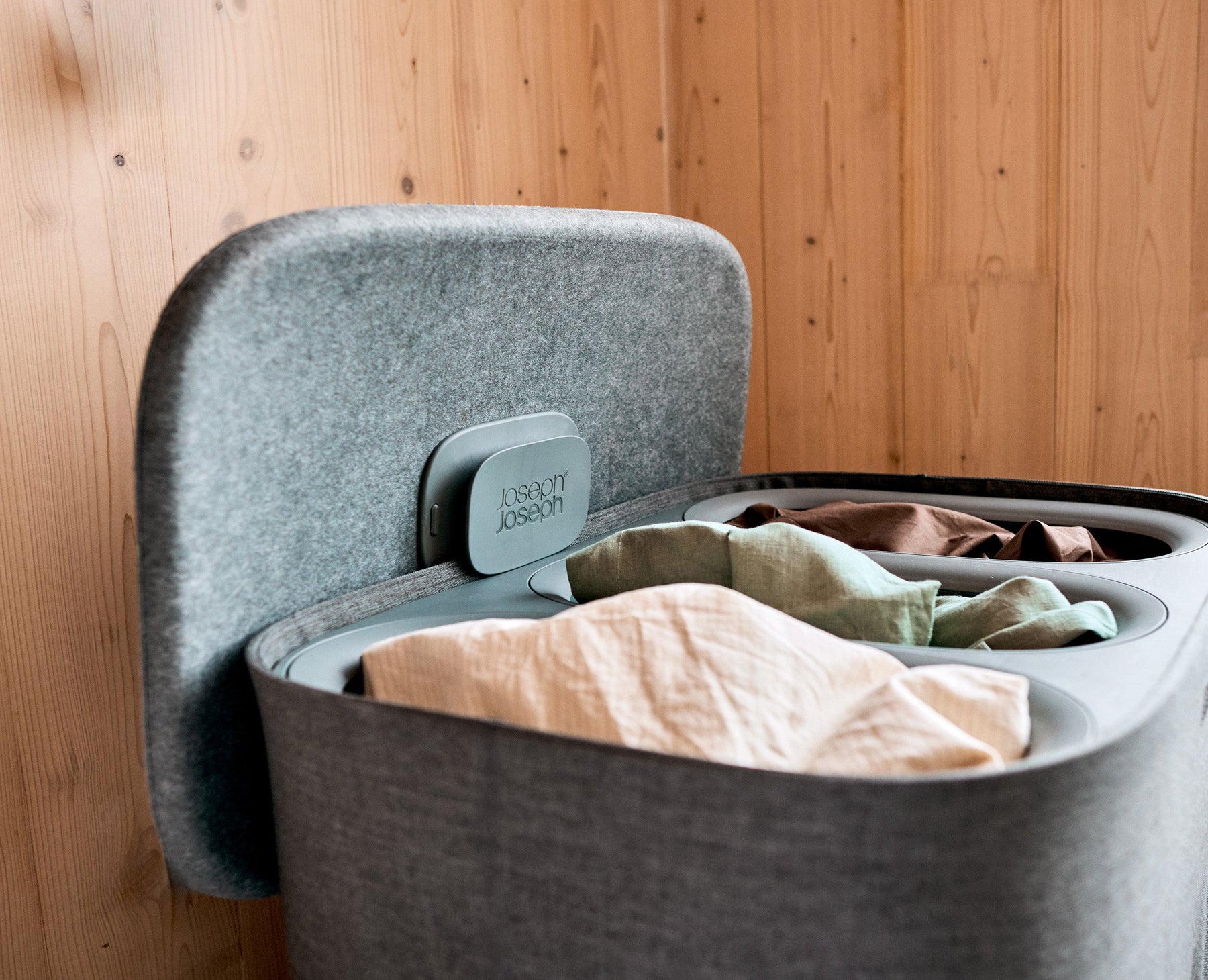Tota 2 Trio 90L Forest Grey Laundry Separation Basket