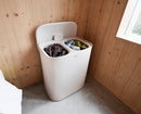 Tota 2 Twin 90L Pale Mushroom Laundry Separation Basket