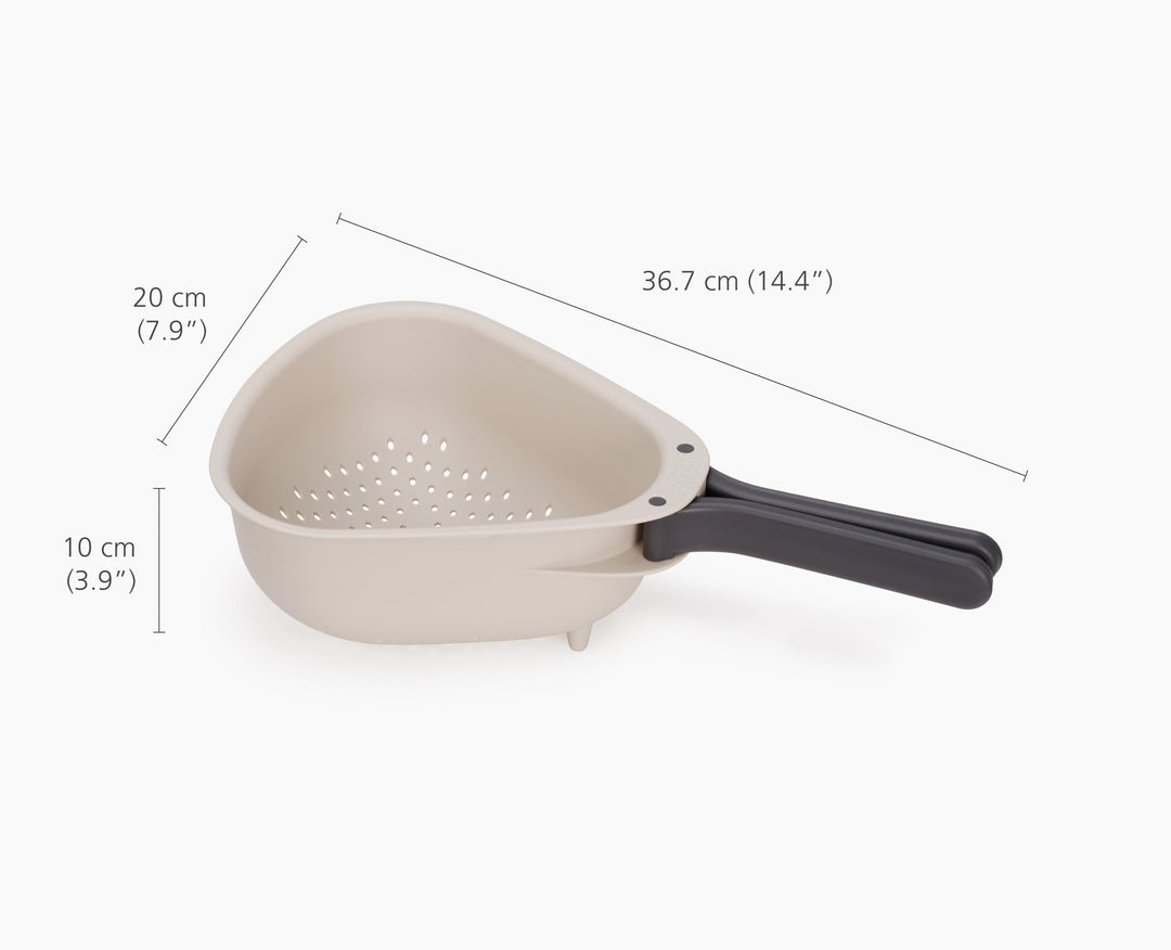 Colander V Shape Large Colander with Folding Handles | Joseph Joseph UK