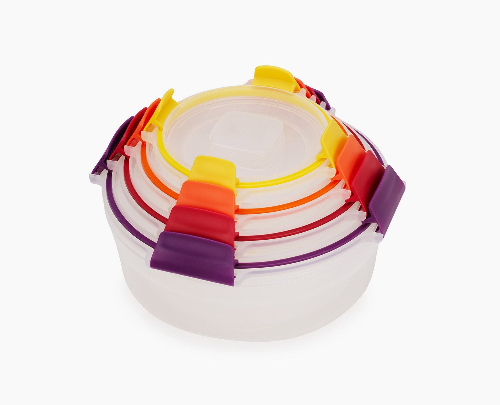 4 Round Food Containers Multicolour | Joseph Joseph UK
