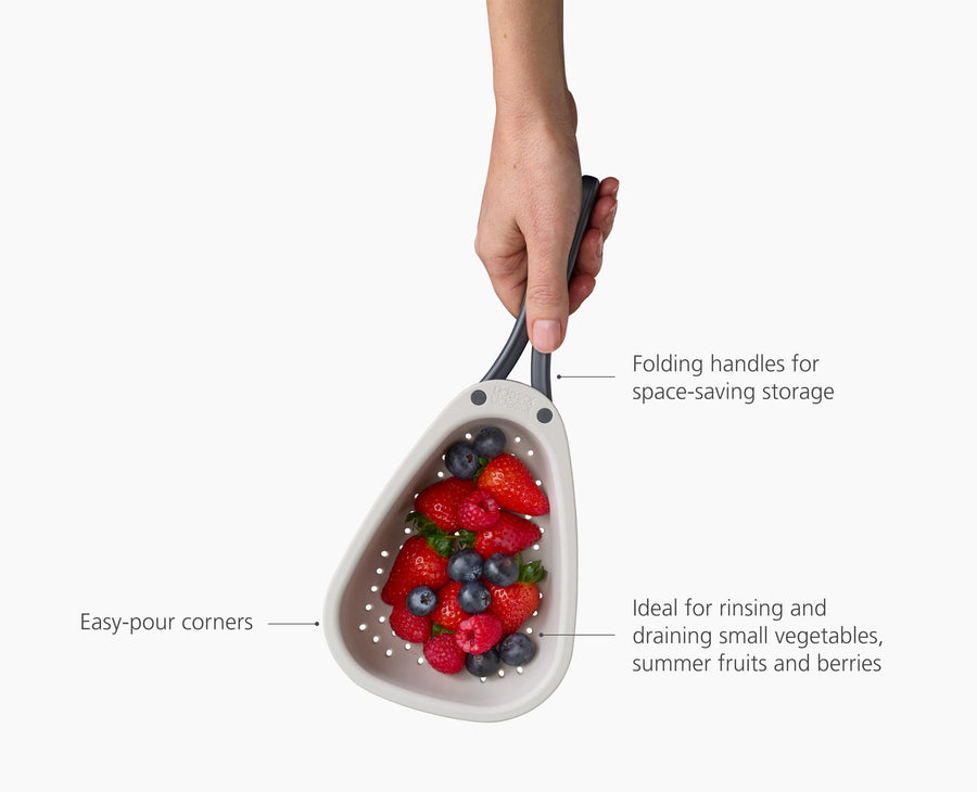 Mini Concider Small Colander with Folding Handles| Joseph Joseph UK