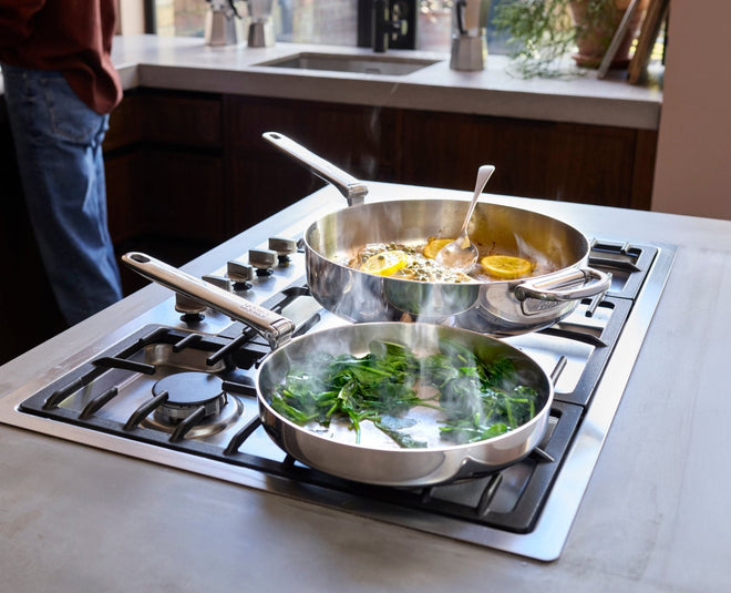 Space Steel Folding Handle 20cm Frying Pan