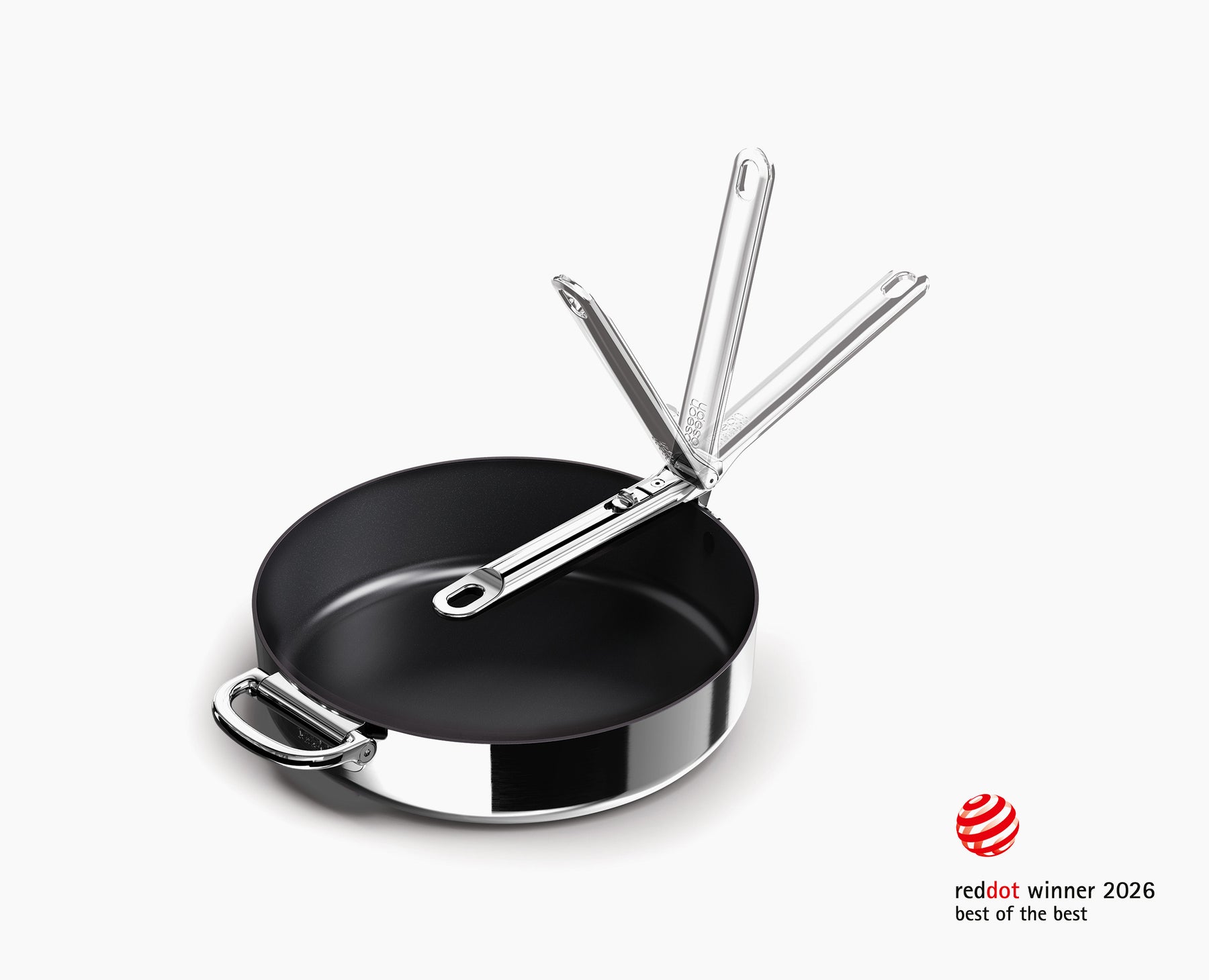 Space Steel Folding Handle Non-Stick 28cm Frying Pan
