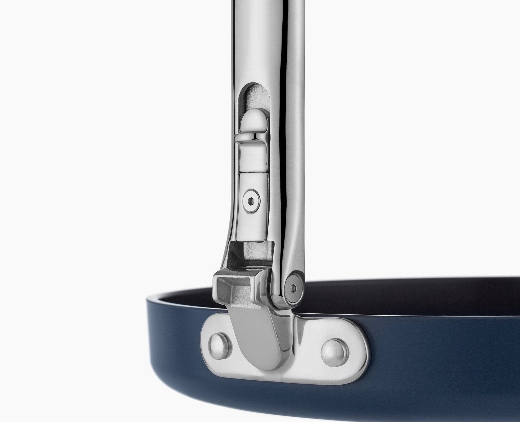 Space Folding Handle Non-Stick 30cm Blue Shallow Frying Pan