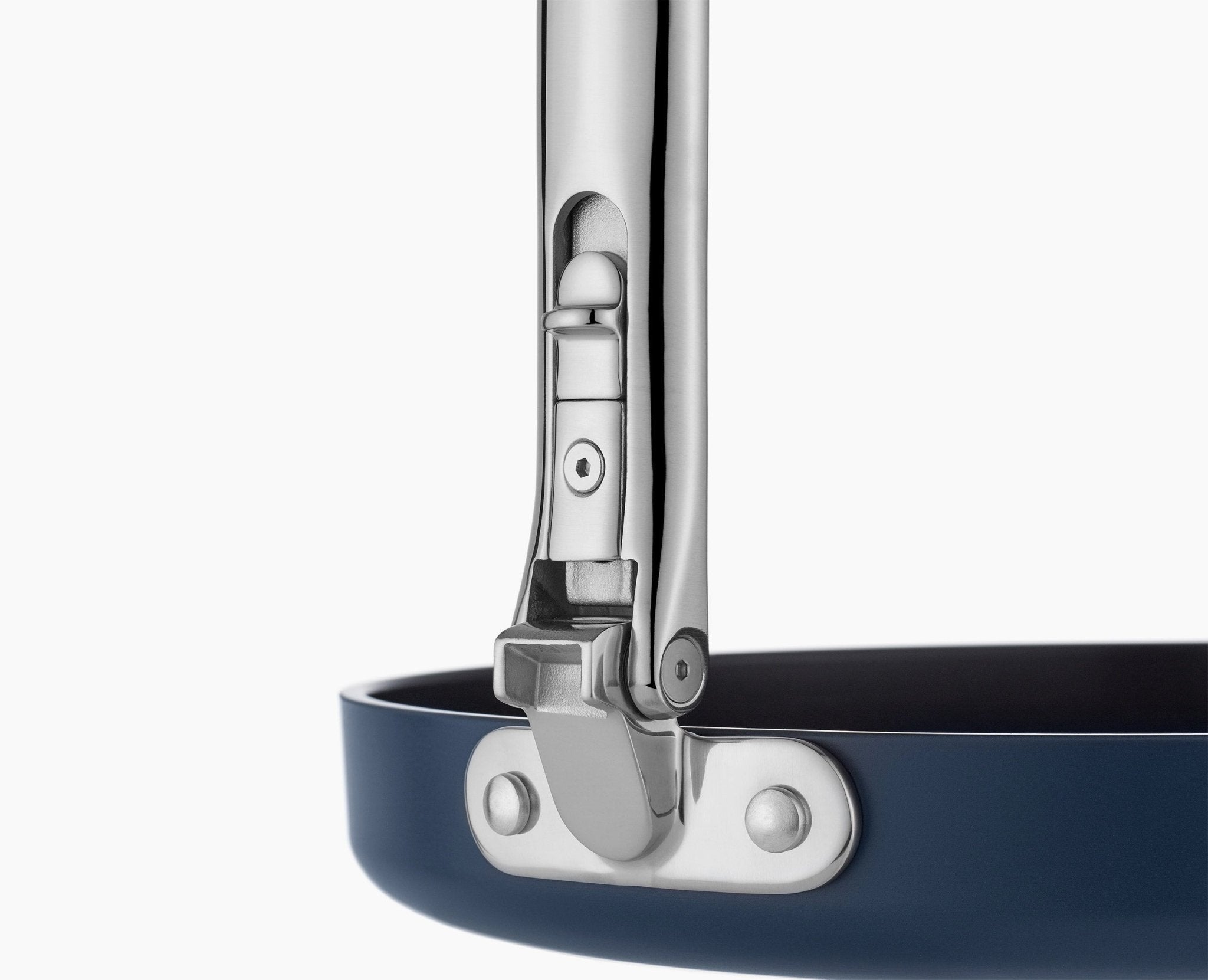 Space Folding Handle Non-Stick 30cm Blue Shallow Frying Pan