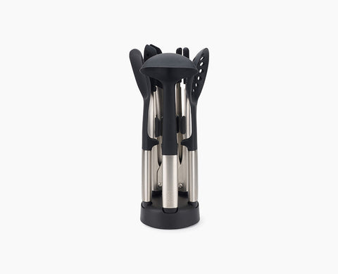 Elevate™ Fusion 5 piece Stainless steel Utensil Set Compact Stand