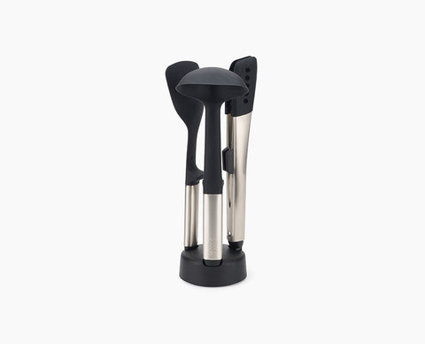 Elevate™ Fusion 3 piece Stainless steel Utensil Set Compact Stand