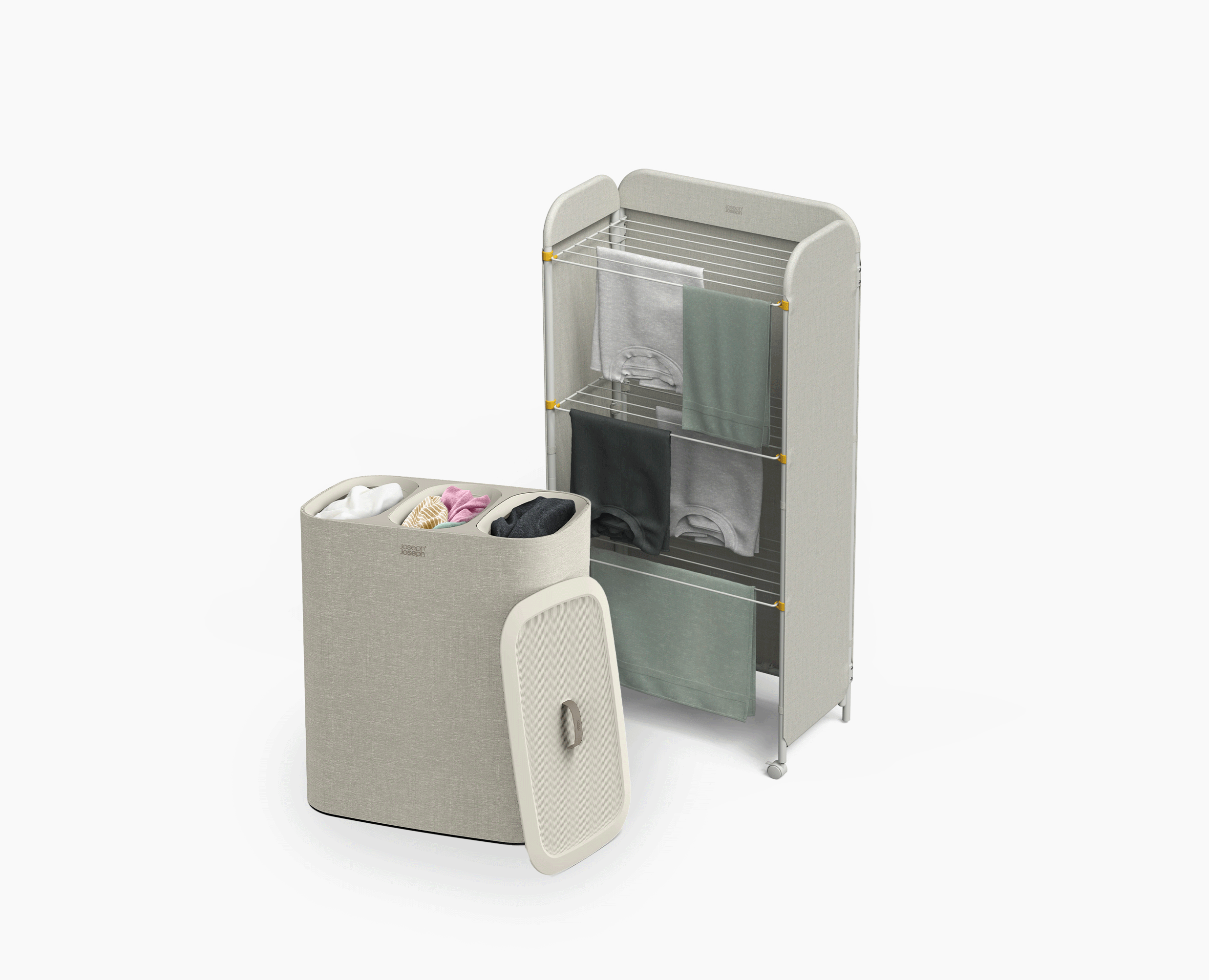 2-piece Laundry Basket &amp; Airer Set