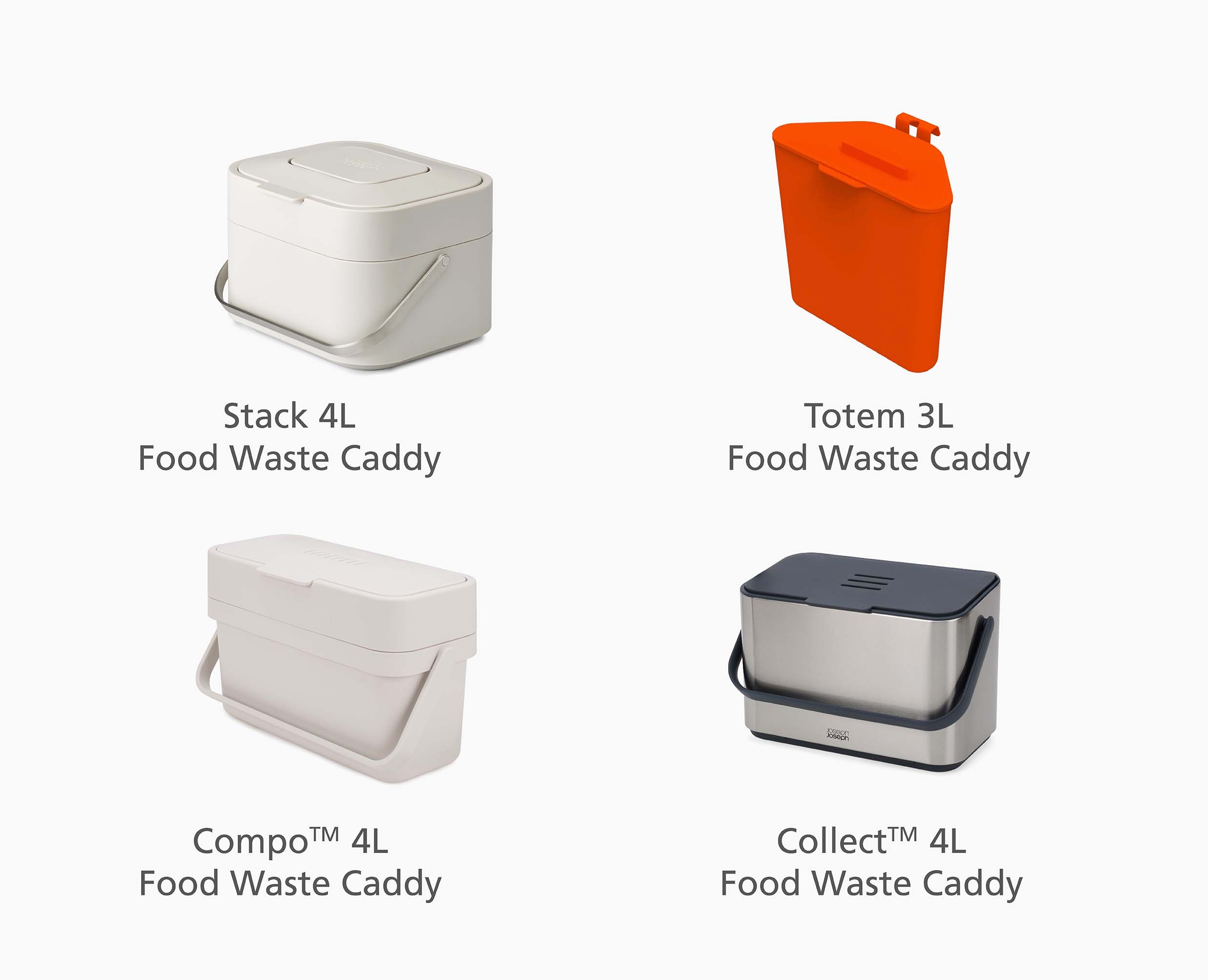 IW2 Waste 50 Compostable Caddy Liners 4L Joseph Joseph UK