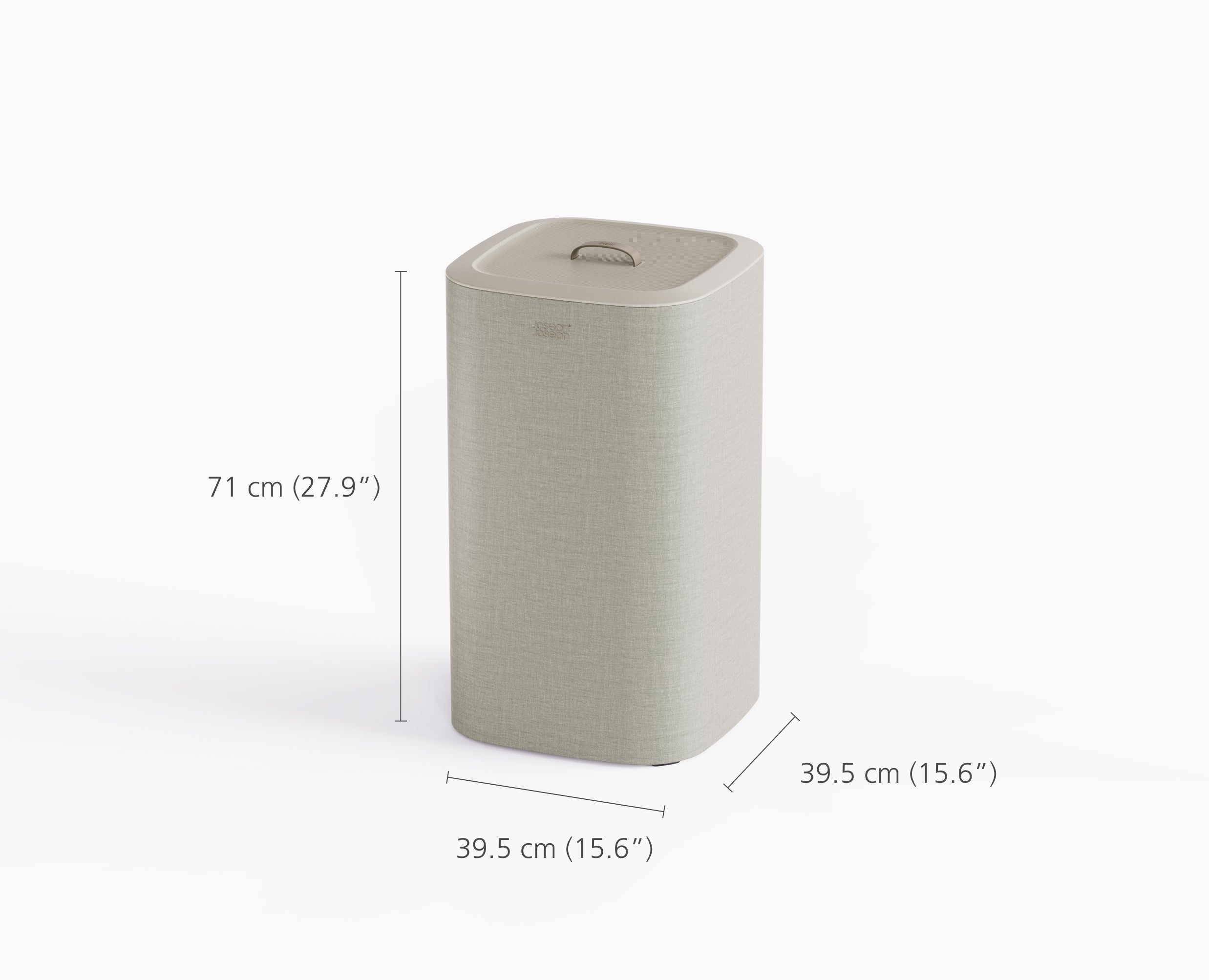 Luxury Single Laundry Basket 60L in Ecru | Joseph Joseph UK