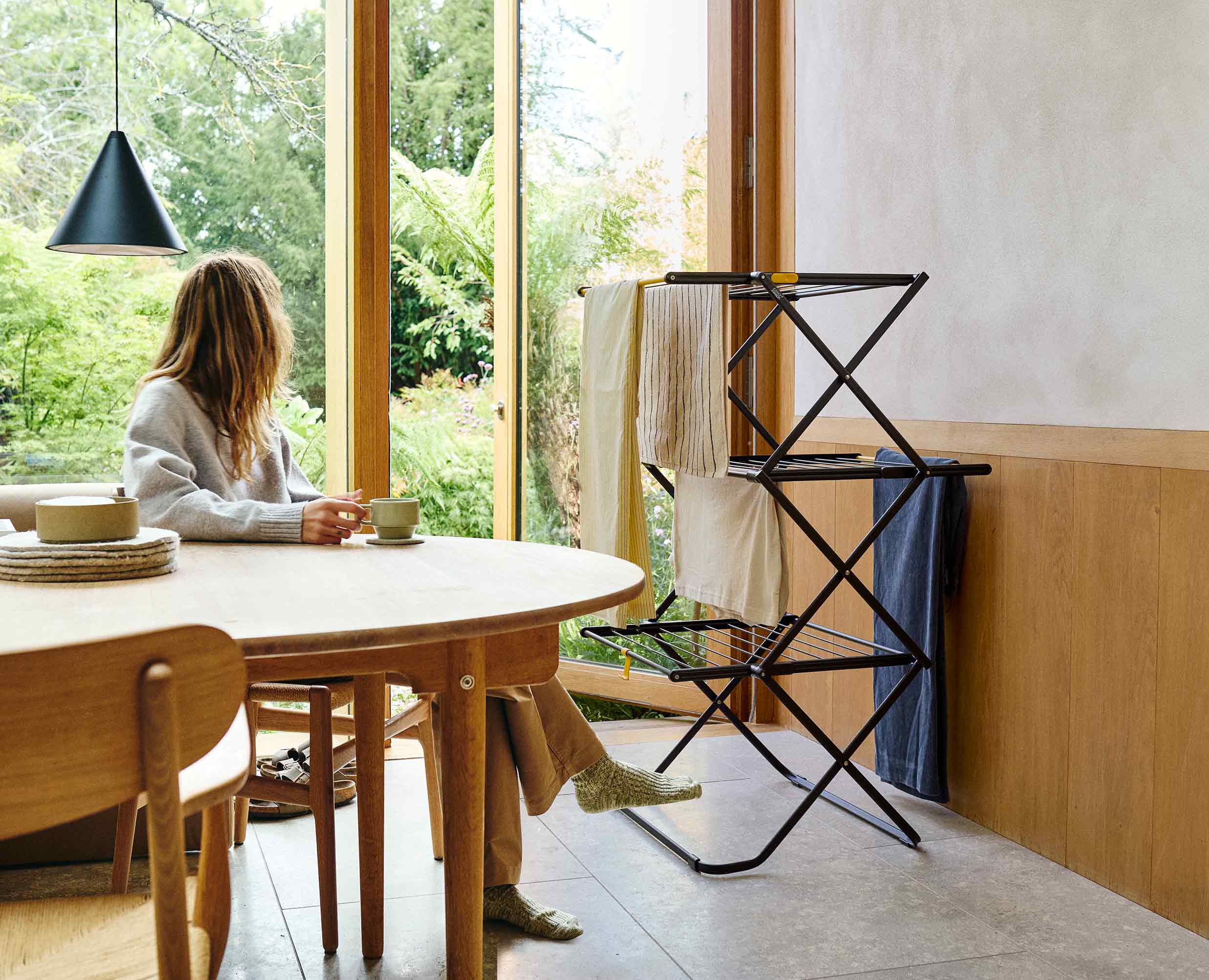 AirFrame™ 16m Folding Airer with Long Garment Hanging Rails