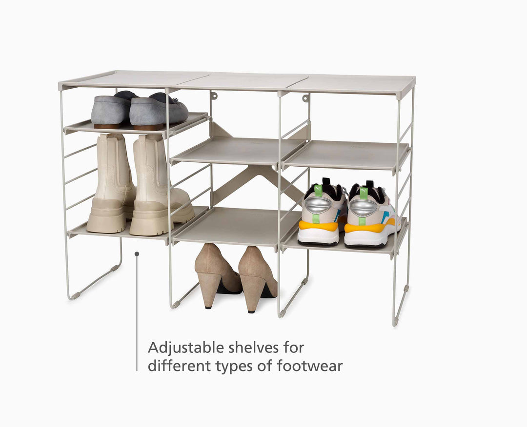 Adjustable Shoe Rack (Fits 12 Pairs) | Joseph Joseph UK
