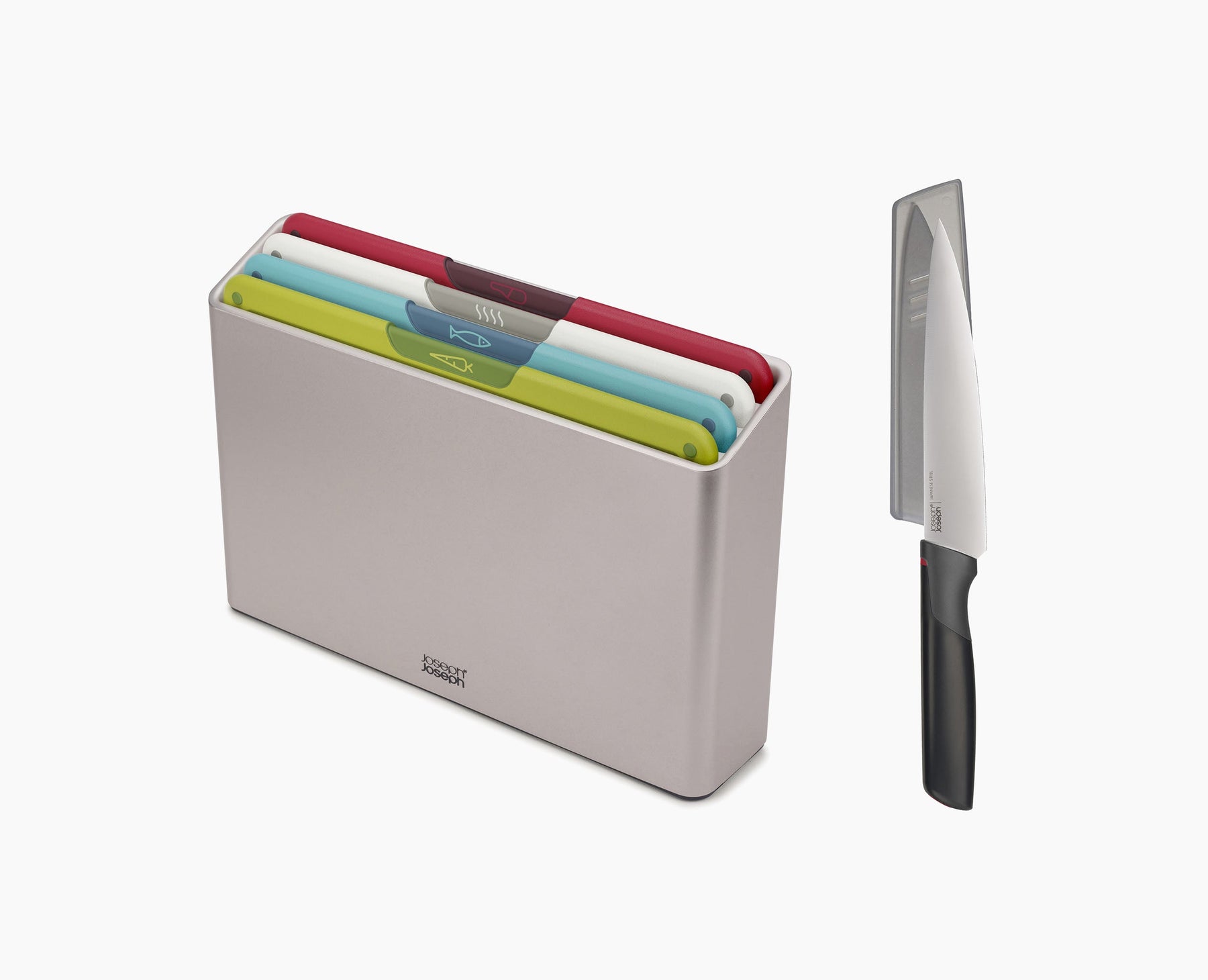 Joseph Joseph - Winter Sale up to 50% off 3 Folio Icon 4-piece Chopping Board Set with Chef’s knife