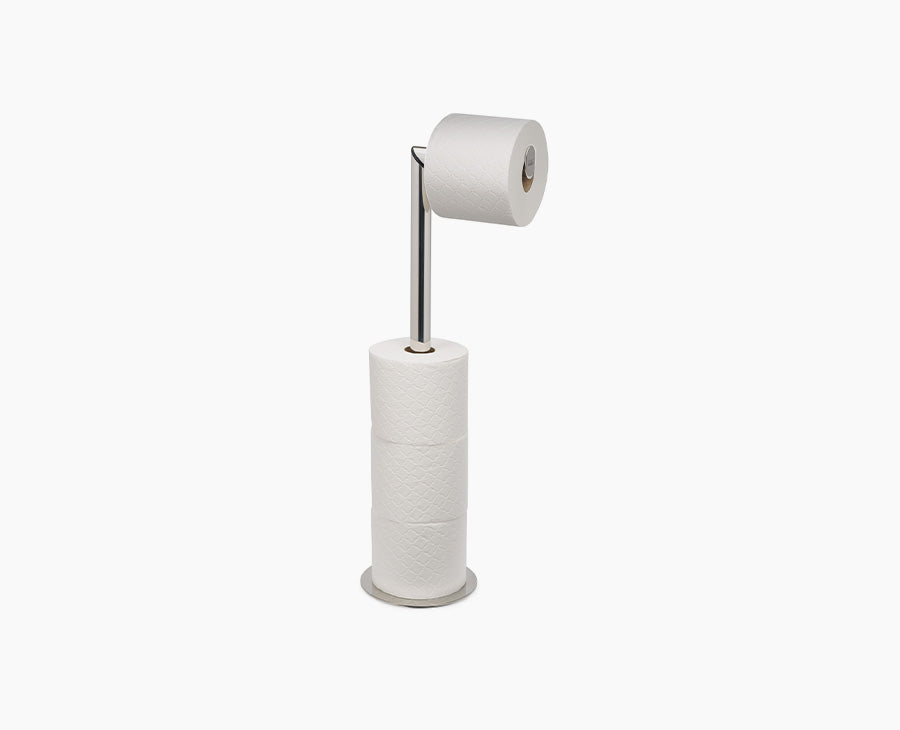 EasyStore™ Luxe 2-in-1 Stainless-steel Toilet Roll Stand