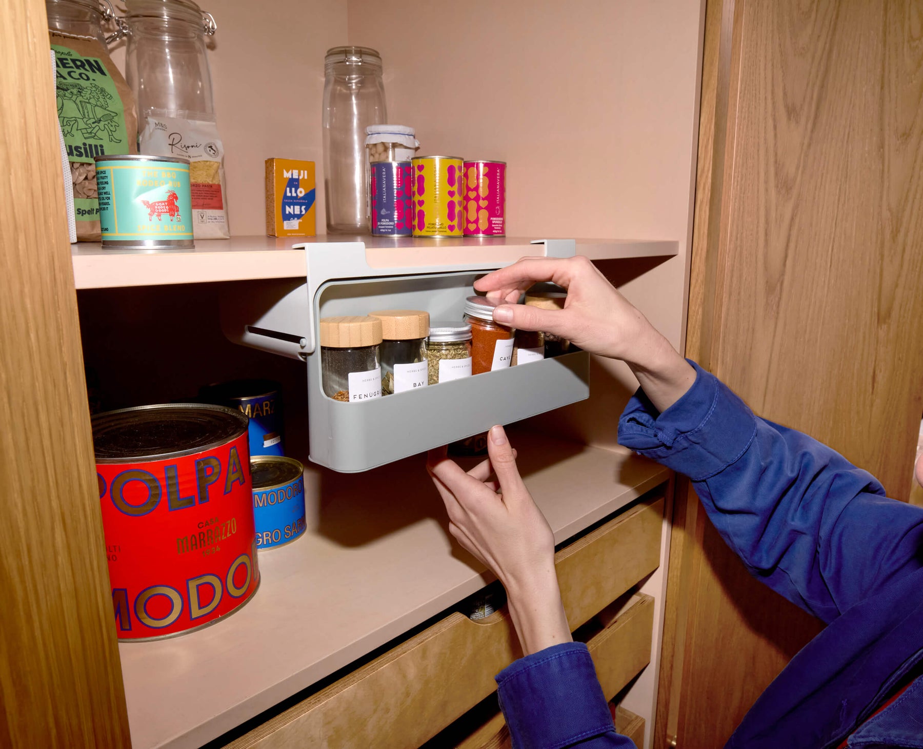 CupboardStore™ Under-Shelf Spice Rack