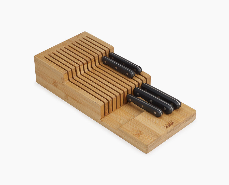 Large Bamboo In-Drawer Knife Organiser | Joseph Joseph UK