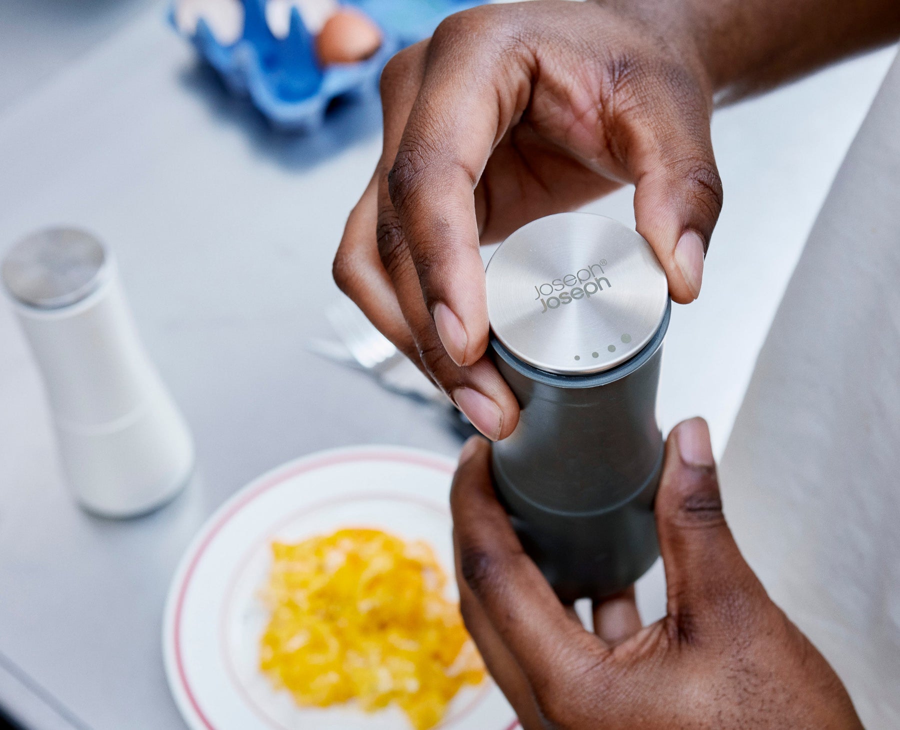 Milltop™ Grey Salt &amp; Pepper Mills