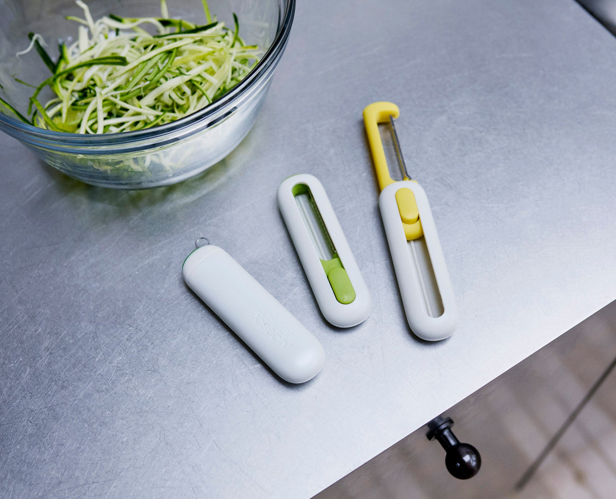 SlideStore™ 3-Piece Peeler Set with Retractable Blades