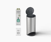 Arc™ 30L Easy-push Stainless-steel Pedal Bin Starter Set