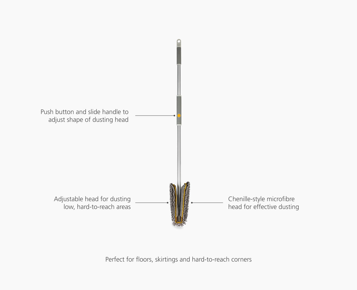 CleanTech™ Adjustable Floor Duster with Replacement Pad