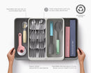 DrawerStore™ Expanding Tiered Cutlery, Utensil &amp; Gadget Organiser