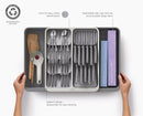 DrawerStore™ Expanding Tiered Cutlery, Utensil, Gadget &amp; Knife Organiser