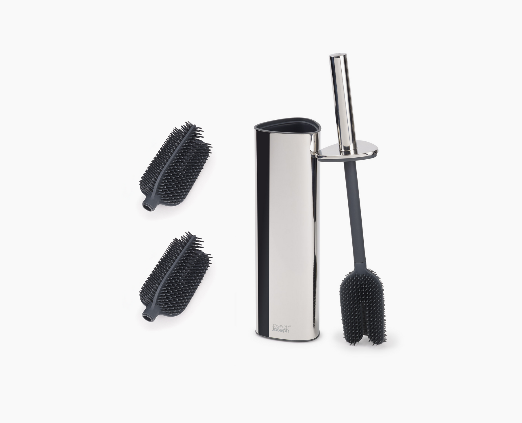 Flex™ 360 Luxe Toilet Brush with Stainless-steel Finish Starter Set
