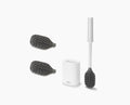 Flex™ TriBlade Lite White Toilet Brush Starter Set