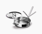 Space Steel Folding Handle 28cm Saute Pan &amp; Lid