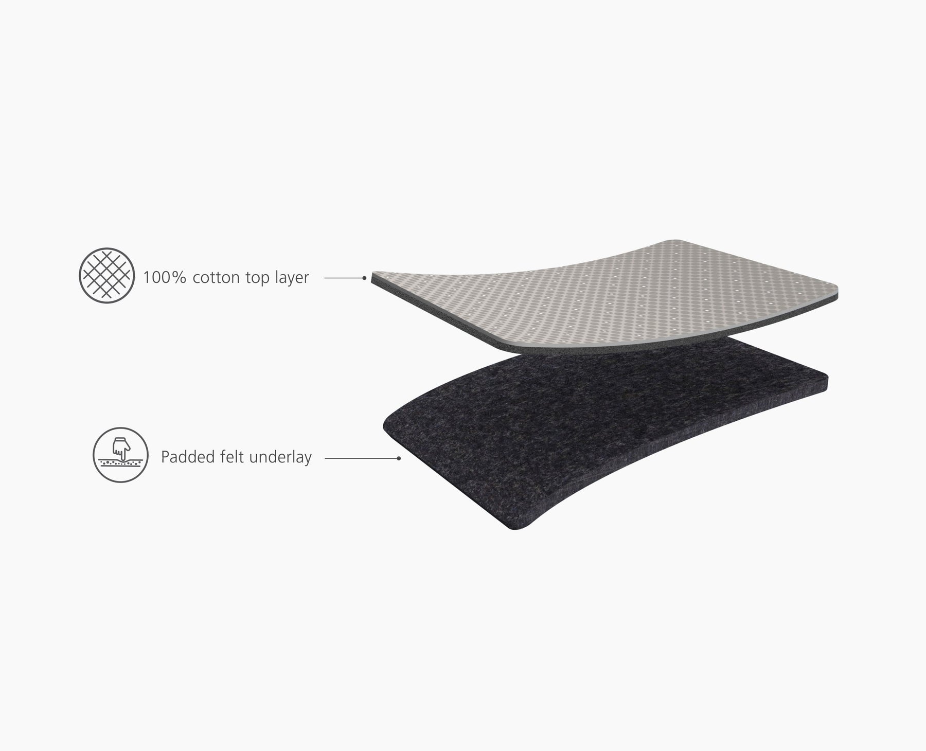 Glide 2 130cm Pale Mushroom Easy-store Ironing Board