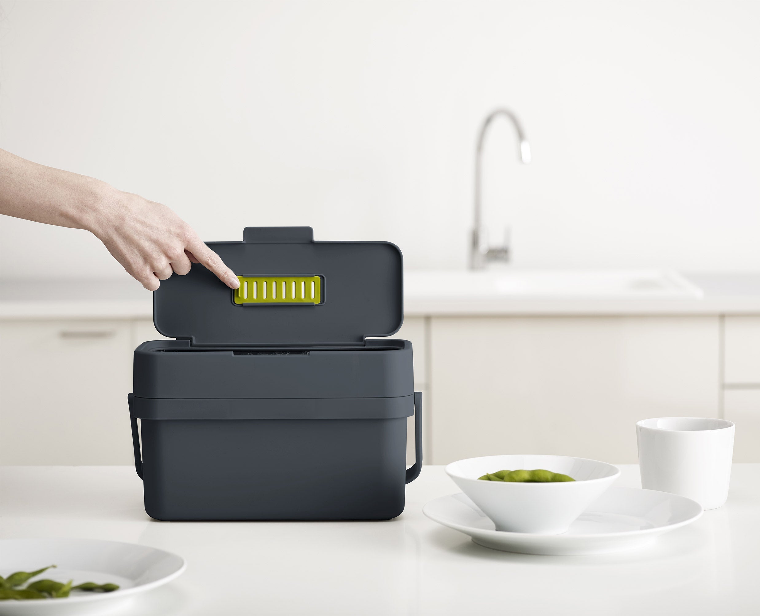 Compo™ 4L Grey Food Waste Caddy Starter Set