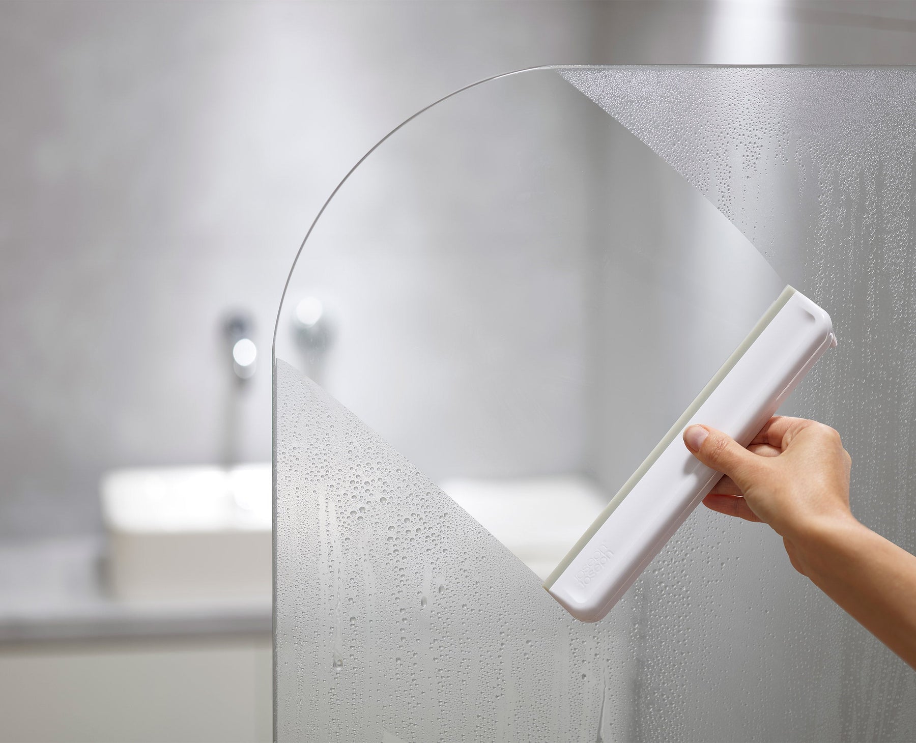 EasyStore™ Light Grey Shower Squeegee - 2 pack