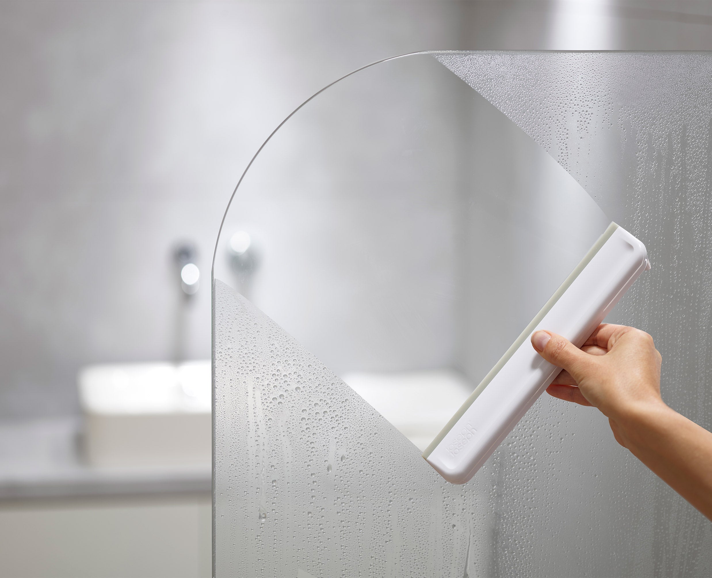 EasyStore™ Light Grey Shower Squeegee - 2 pack