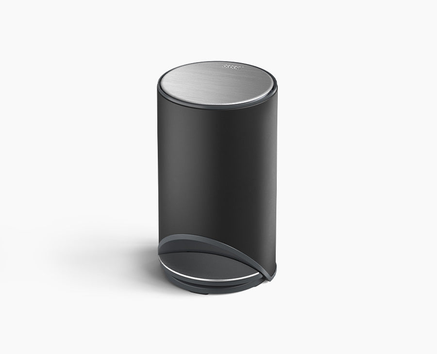 Arc™ 10L Black Easy-push Pedal Bin | Joseph Joseph UK