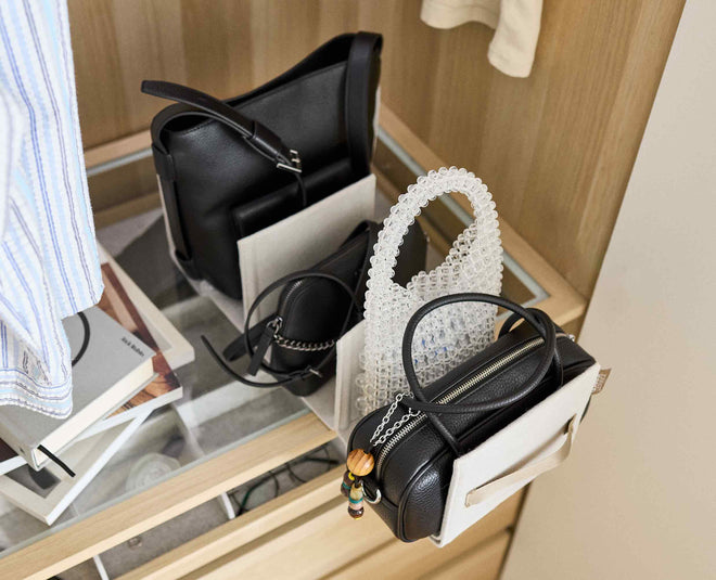 Orderly™ Ecru Wardrobe Handbag Storage Organiser