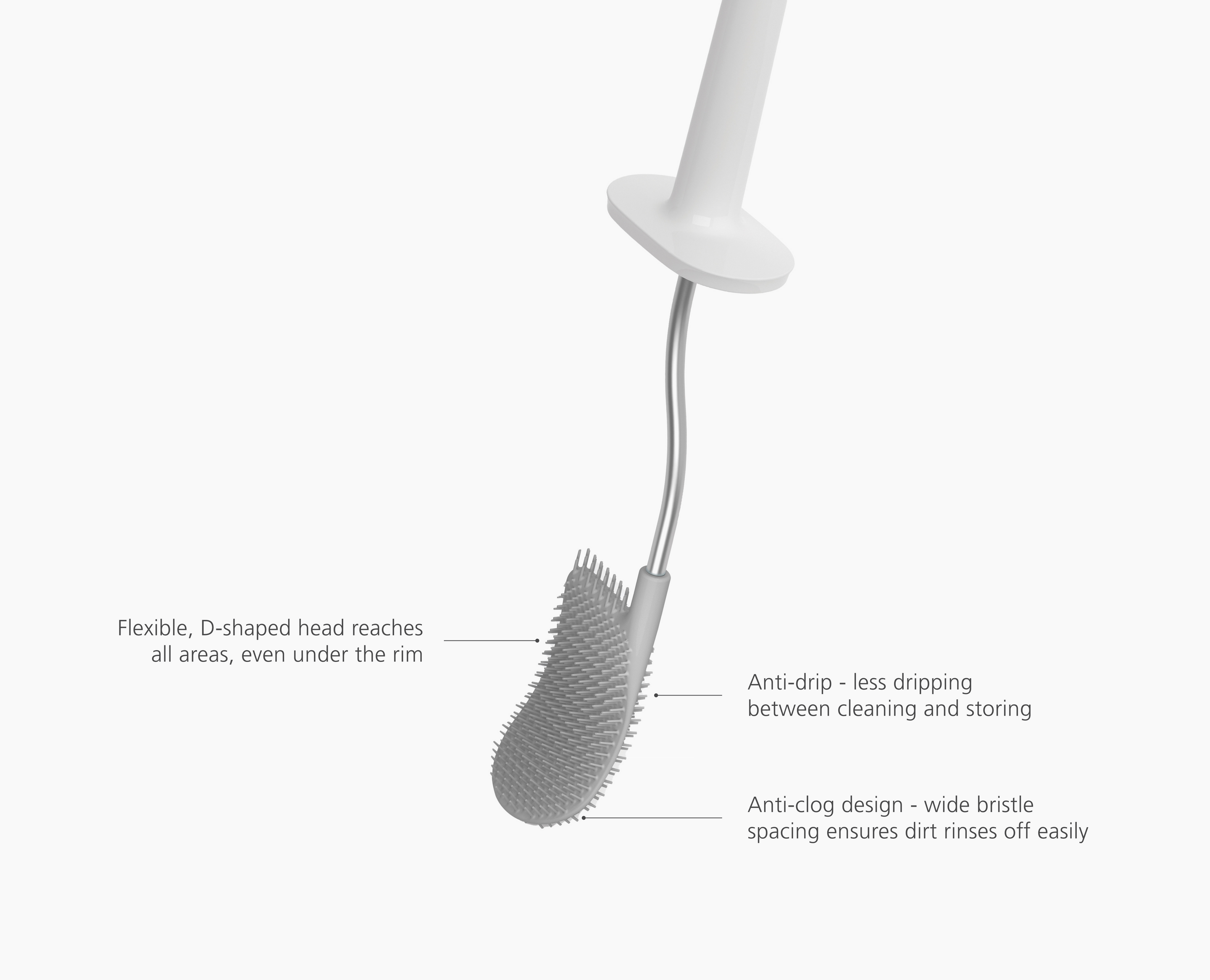 Flex™ Lite Stainless-steel Toilet Brush - 2 pack