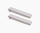 EasyStore™ Pack of 2 Light Grey Shower Squeegees