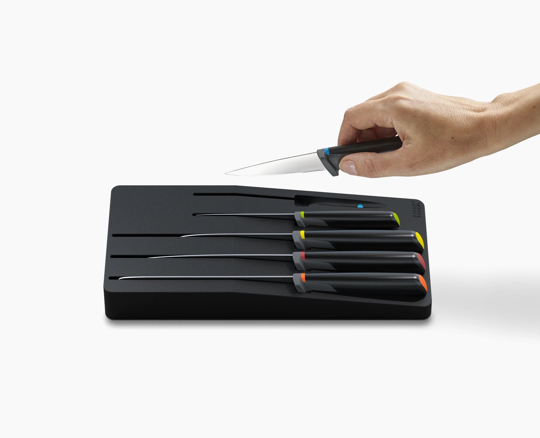 Elevate™ SlimBlock 5-piece Multicolour Knife Set with Sharpener