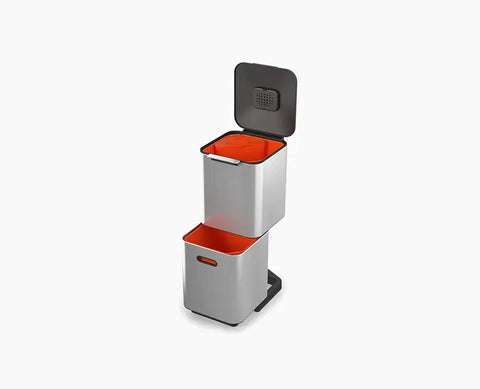 Totem Compact Stainless steel Waste & Recycling Bin