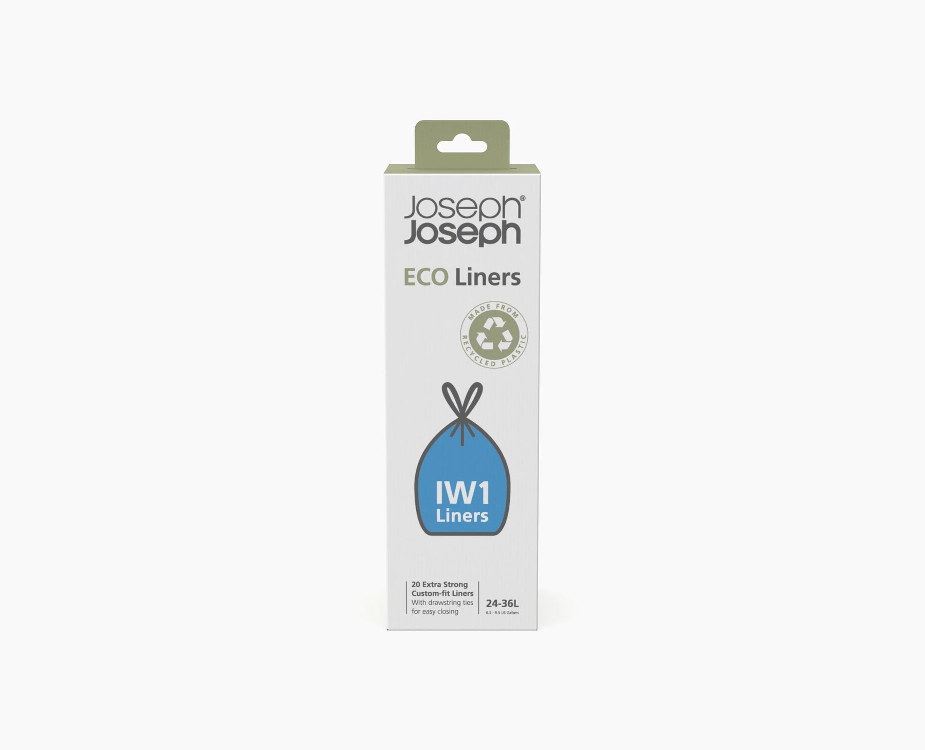 IW1 Extra Strong 20 Recycled Bin Liners 2436L Joseph Joseph