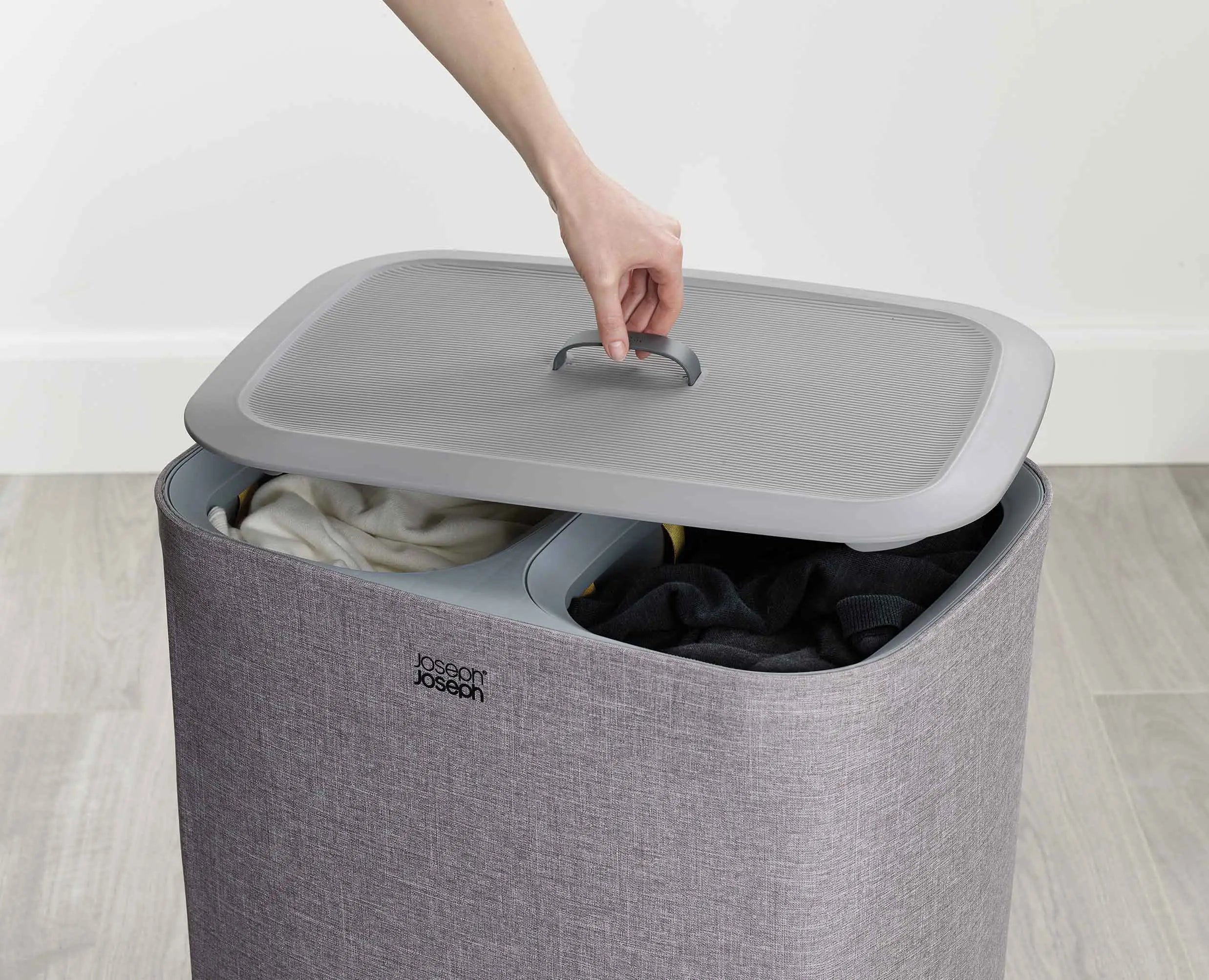 Grey online linen bin