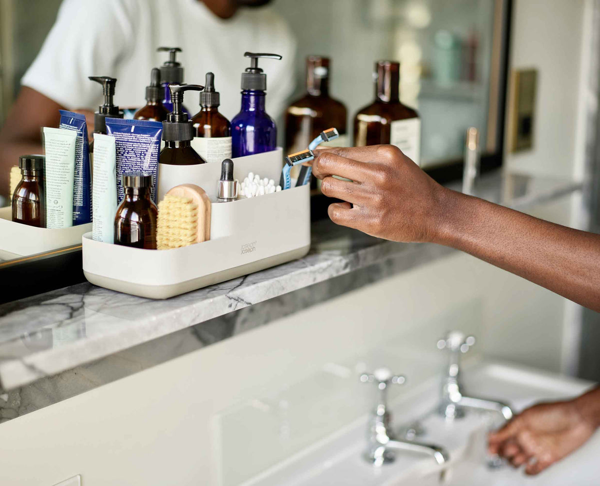 EasyStore™ Bathroom Storage Caddy - Ecru | Joseph Joseph UK