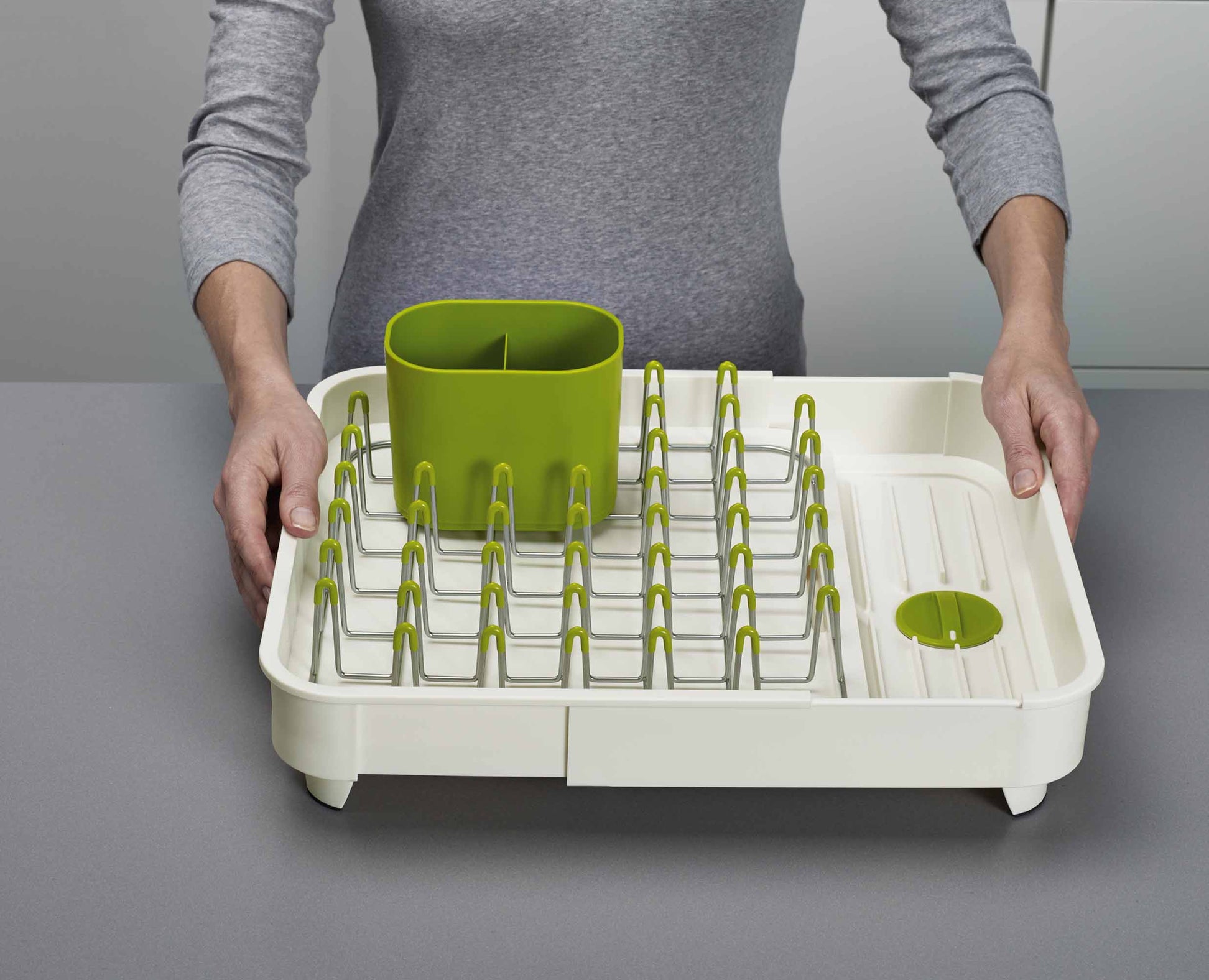 Extend™ Expandable Dish Drainer White Joseph Joseph