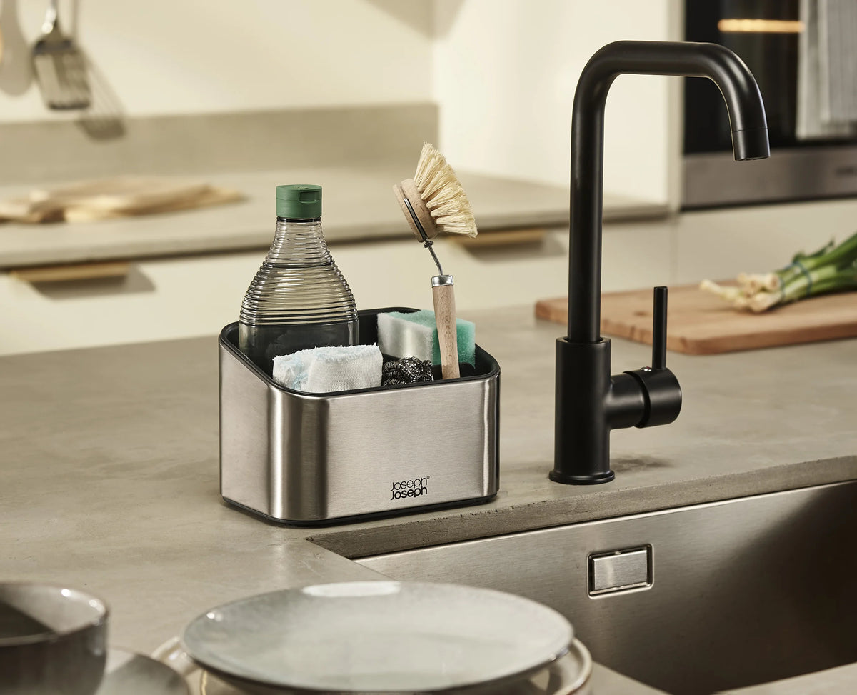 Surface™ Tiered Stainless-steel Sink Tidy | Joseph Joseph UK