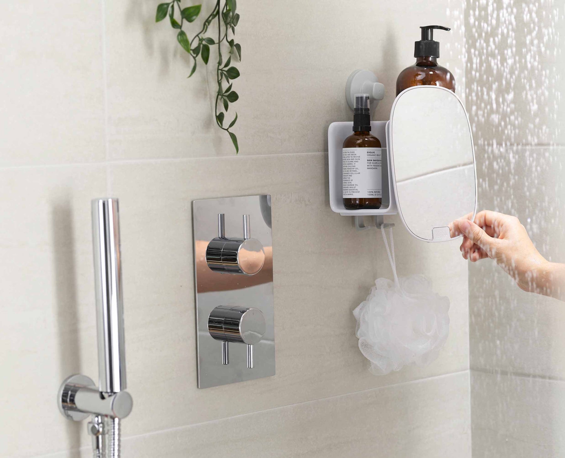 EasyStore™ 2-piece Corner Shower Shelf Set