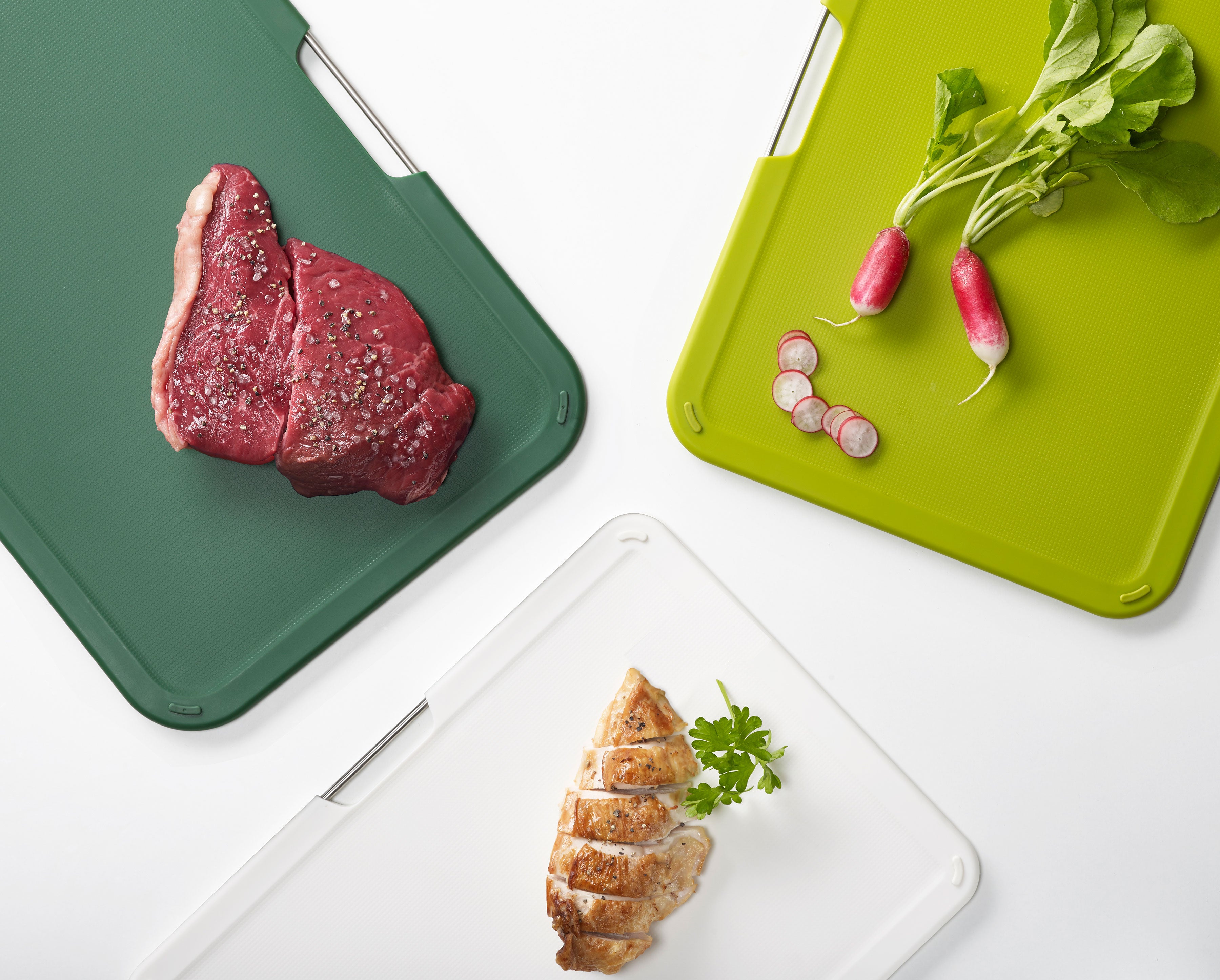 Nest™ 3-piece Chopping Board Set - Green | Joseph Joseph UK
